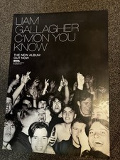 LIAM GALLAGHER (OASIS) - C’MON YOU KNOW ALBUM - MUSIC PROMO POSTER - OFFICIAL