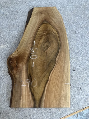 Walnut live edge slab board - walnut,