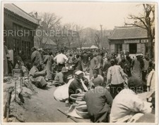 1933 CHINA WEIHAIWEI CHI SHENG CHANG & Co. STREET SCENE ORIGINAL ALBUM PHOTO