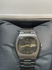 Seiko Tv vintage 7006-5010s 19J Automatic Mens Wristwatch Steel Case Day/Date