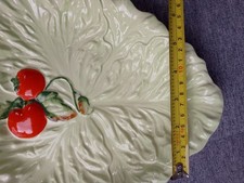 Carltonware leaf shape  cabbage lettuce plate with tomato