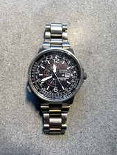 CITIZEN ECO DRIVE NIGHTHAWK WR200 Pilots Watch. Quartz movement. 