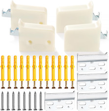 Voogenzek 4 PCS Cabinet Suspension Brackets, Cupboard Wall Mounting, Kitchen 