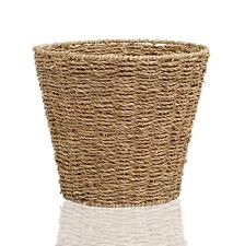 Waste Paper Bin Natural Seagrass Round Storage By Arpan