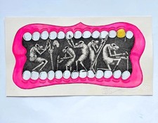 Sweet Toof Phlegm Toof Harvest Print Signed #/80 Painted Etching