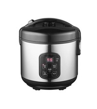 Lakeland NEW Digital Rice Cooker Keep Warm Function 4-6 portions Silver & Black