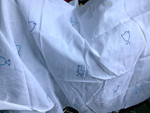 Fine white cotton - , fabric