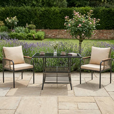 Rattan Garden Bistro Set 3pcs