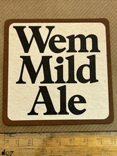 VINTAGE BEER MAT - Wem Mild Ale/ Shrewsbury & Wem Brewery