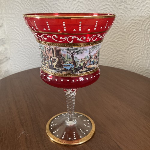 Venetian murano ruby glass - venetian,
