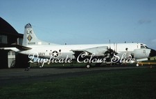 US Navy P-3C Orion 161008, Keflavik 1982, Dup Colour Slide, Aviation Aircraft