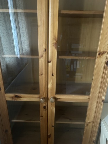 Wood glass fronted display - glass-fronted,