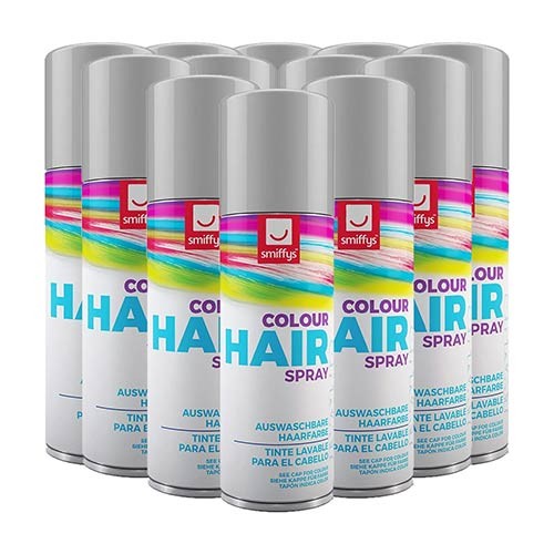 Silver temporary hair spray - silver,