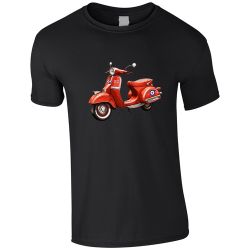 Stylish scooterist shirt - t-shirt,