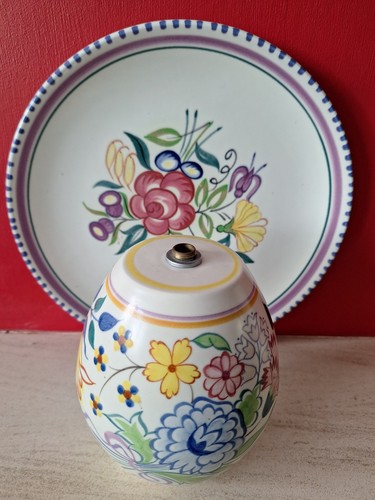 Poole pottery floral - pottery, le