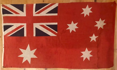 Vintage australian red ensign - red,