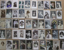 EDWARDIAN ACTRESSES Job Lot of 50 x Mainly Old RP Postcards