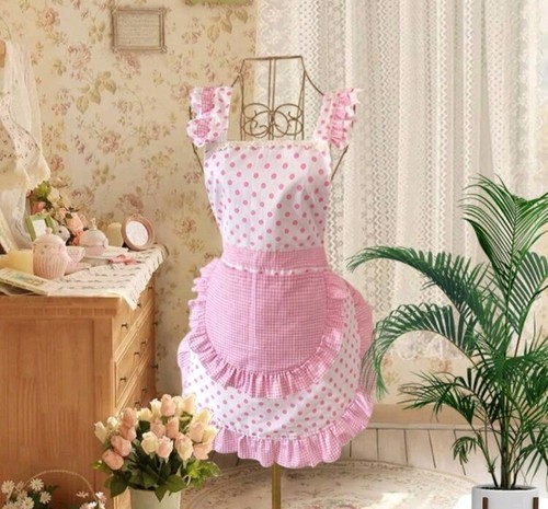 Vintage pink polka dot - vintage,