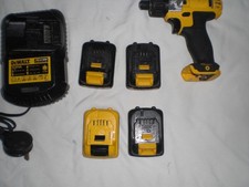 DEWALT DCF610 10.8v/12v DRILL DRIVER,  4 X BATTERIES & CHARGER *FULLY WORKING*