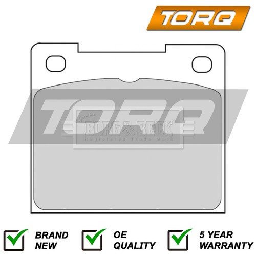 Brake pads set front rear - set, torq