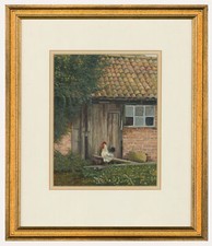 Joy Codd - Framed Contemporary Watercolour, Sussex Rooster