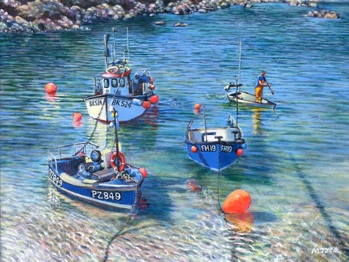 Fishing boats coverack - fishing,