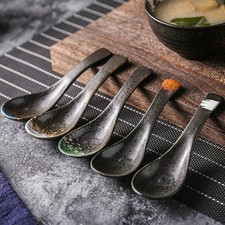  3 Pcs Asian Soup Spoon Serving Spoons Kitchen Ceramic Ladle Kids