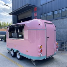Large pink food trailer mobile - food,