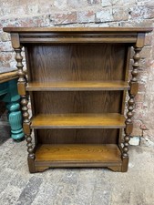 Old Charm Open Bookcase Oak Freestanding Bookshelves Model No 2216 Vintage 