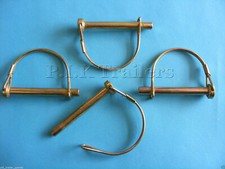 4 x 8mm Shaft Locking Retaining Pin - D Clip Lynch Linch for Trailer Tractor