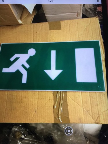Emergency exit light box sign - emergency,
