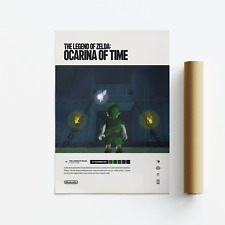 The Legend of Zelda: Ocarina of Time (1998) Video Game Art Poster / Print