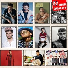 Zayn Malik One Direction Pop R&B Music Best Print Poster Wall Art Picture A4 +