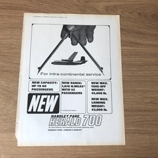 SAIR19 MAGAZINE ADVERT 11X8 HANDLEY PAGE HERALD 700