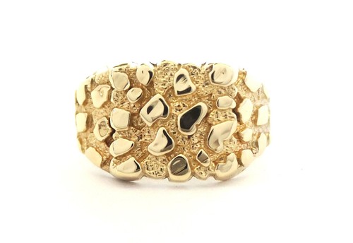 Large 10k solid - solid, gold