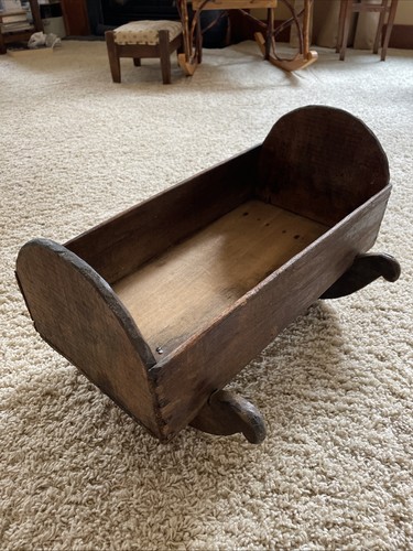 1910 handmade doll cradle - 1910,