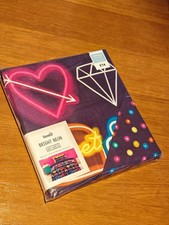 Dunelm Bright Neon Reversible Duvet Cover Set | Single | Easy Care Bedding