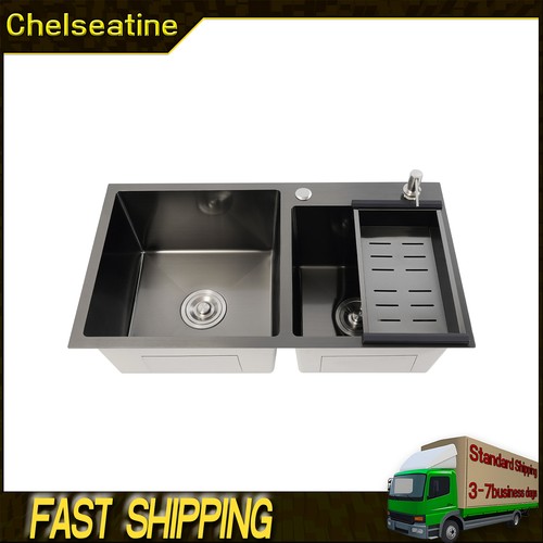 Kitchen sink double bowl - sink,