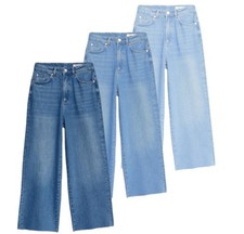 EX M&S WIDE JEAN HIGH WAISTED
