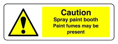 Caution spray paint - spray, booth