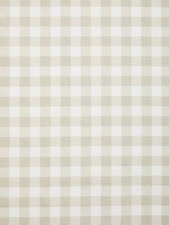 John Lewis PVC Tablecloth Fabric Gingham Greige 1.1m RRP £13m