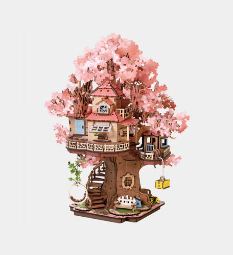 Rolife sakura tree house diy - rolife,