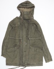 Topshop Women’s Green Parka Jacket Size 8