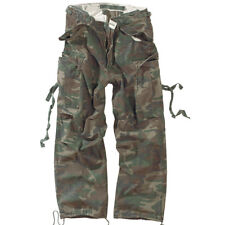 SURPLUS COMBAT CARGO TROUSERS ARMY WORK VINTAGE PANTS US WOODLAND CAMOUFLAGE
