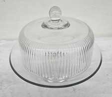 Vintage Ripple Glass 10" Pie
