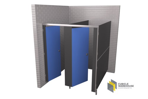 Double corner prefab - corner,, toilet