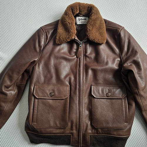 Schott nyc leather aviator - nyc,