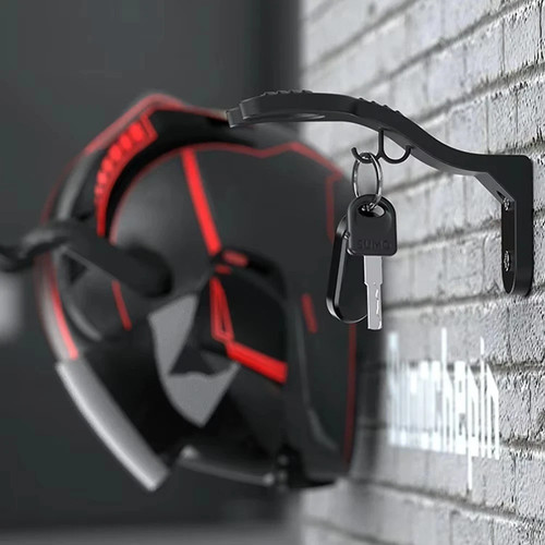Motorcycle helmet rack - motorcycle, wall