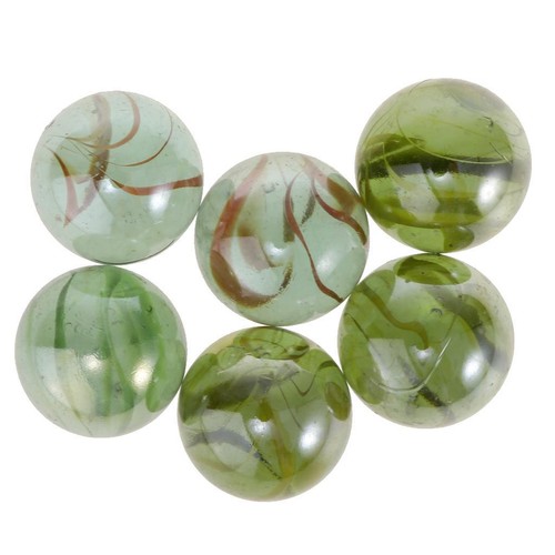 Set clear glass marbles - 6,