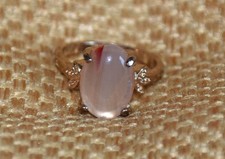 Opal Type Ring pearlescent /opalescent moonstone / agate - Costume jewellery